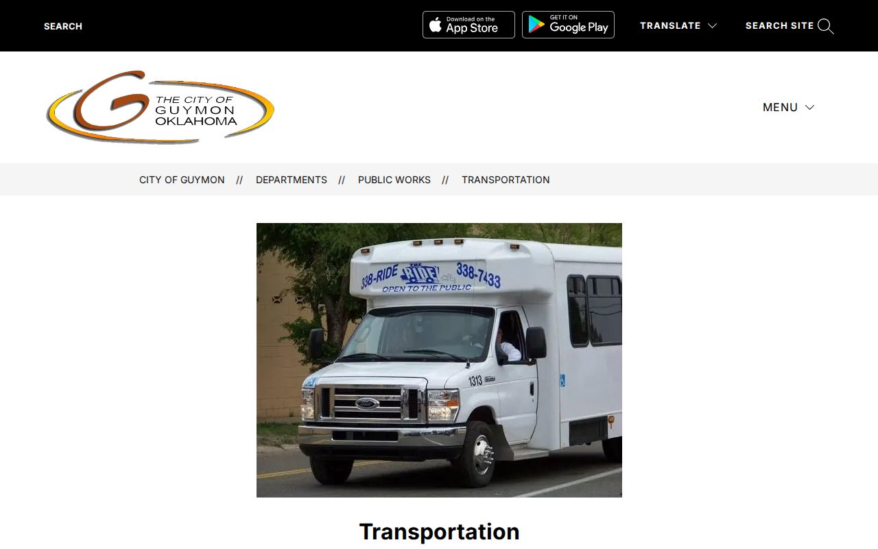 The Ride transit option after a Texas County release
